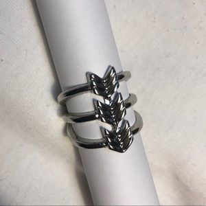 Silver 3 Arrow Ring